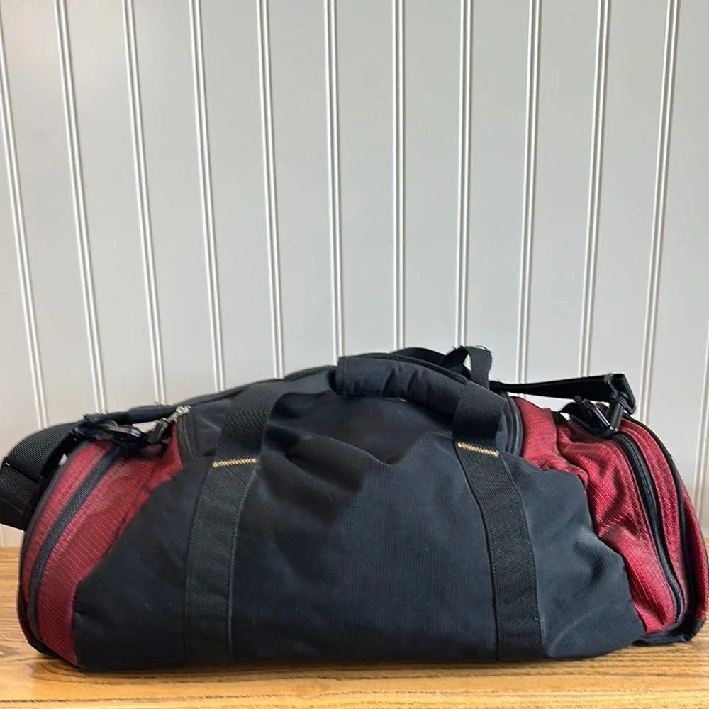 OGIO Black and Burgundy Duffel Bag